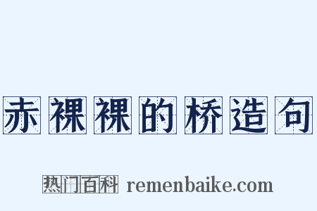 赤裸裸的桥造句是什么意思的图片